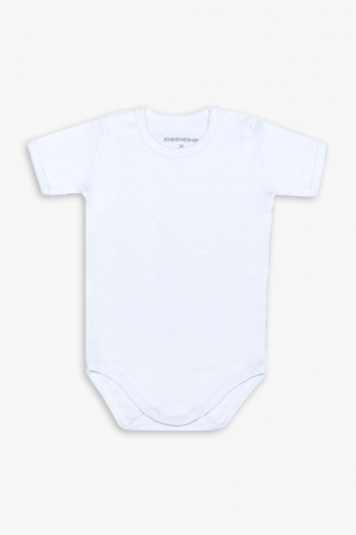 Body manga curta branco para beb