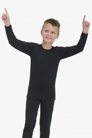 Camiseta trmica infantil preta