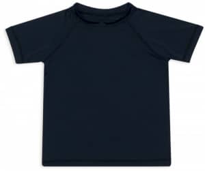 Camiseta manga curta beb com fator de proteo solar preta