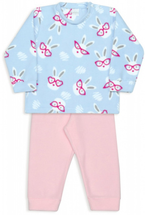 Pijama infantil de soft estampado coelhas de culos