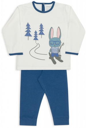 Pijama infantil de algodo e modal coelhinho