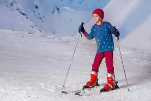 Pijama abrigo de moletinho infanto-juvenil esquiadores