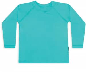 Camiseta manga longa com fator de proteo solar verde positano infanto-juvenil