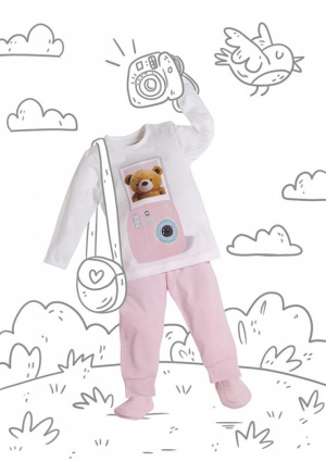 Pijama infantil ursa polaroid trmico