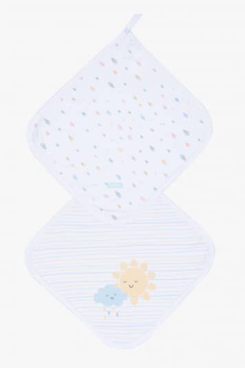 Kit de paninhos de boca chuva colorida para beb