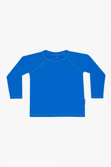 Camiseta infantil com proteo solar azul lzuli