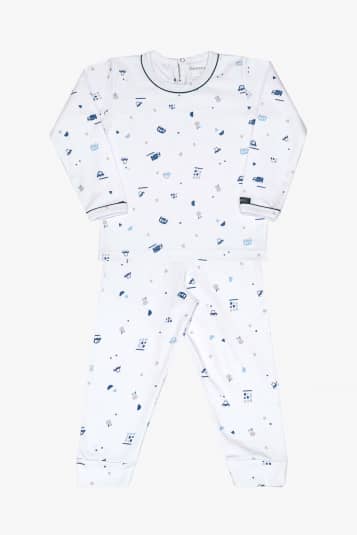 Pijama carrinhos infantil
