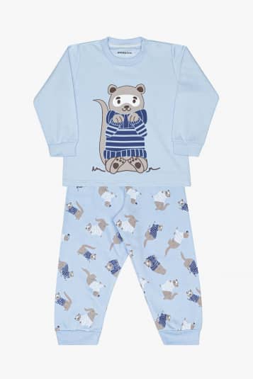 Pijama fures infantil - Relevo na estampa