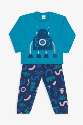 Pijama soft parquinho menino infantil  - Brilha no escuro