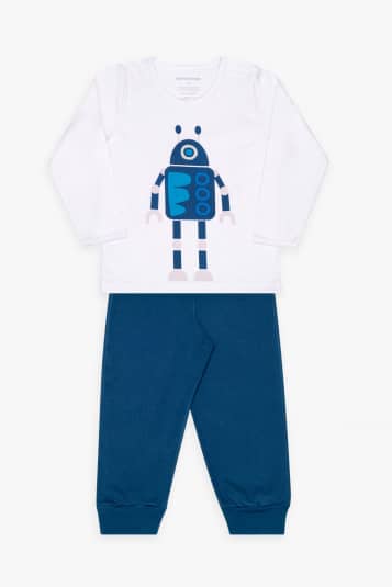 Pijama rob azul marinho infantil