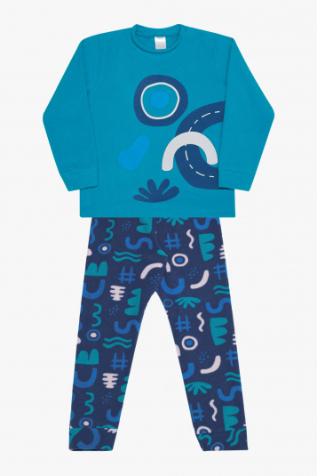 Pijama infantil soft parquinho menino - Brilha no escuro