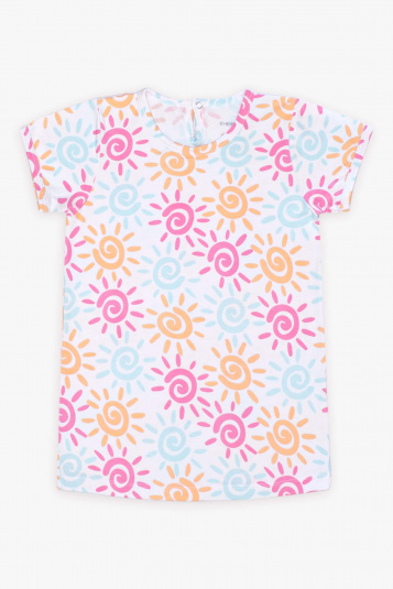 Camisola de modal sol colorido infantil