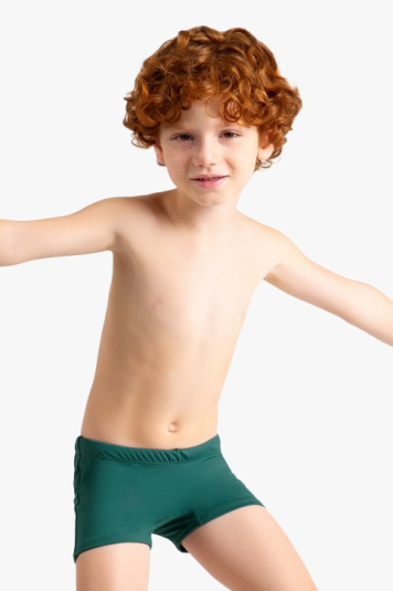 Sunga boxer infantil verde pavo