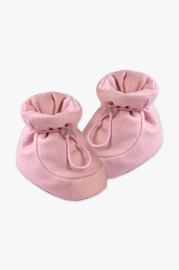 Pantufa quentinha soft antiderrapante rosa suave para beb