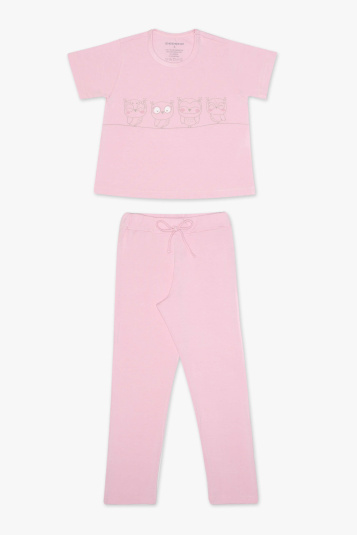 Pijama infantil modal cropped - Brilha no escuro