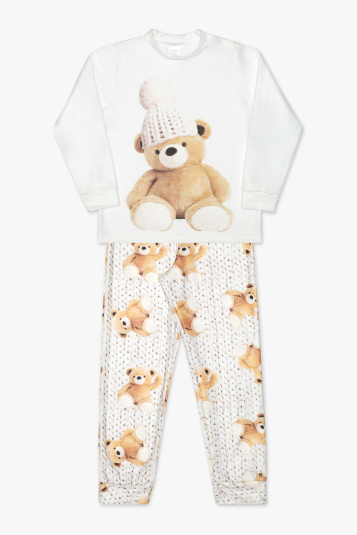 Pijama infantil soft sublimado ursinha