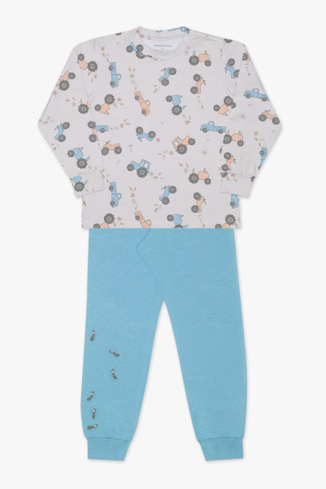 Pijama infantil algodo e modal formigas 