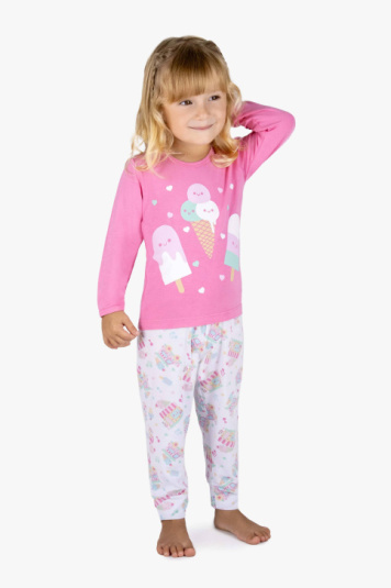 Pijama longo de modal refresca a infantil