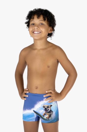 Sunga boxer infantil co surfista azul navy